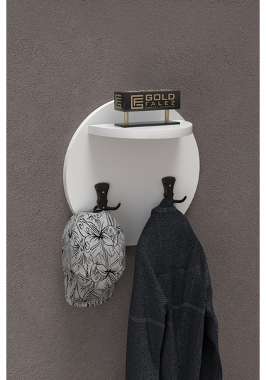 Askılık Duvar Elbise Askılığı Portmanto Üstü Beyaz Diğer