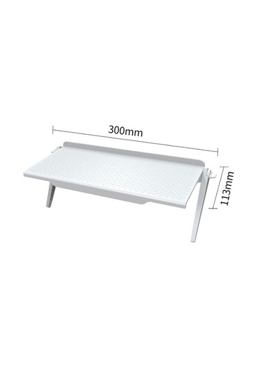 Sones Yaratıcı Çok İşlevli Depolama Rafı Bilgisayar Monitörü Tutucu, Boyut: L Beyaz