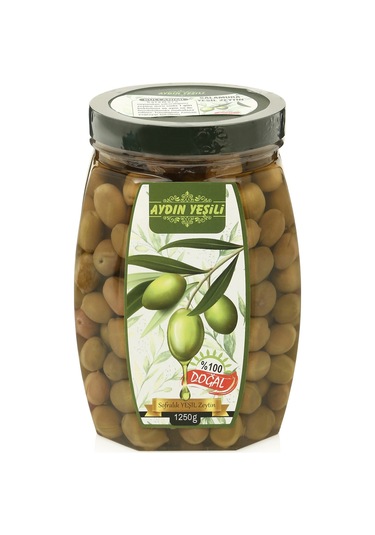 Aydın Yeşili Yeşil Çizik Zeytin 1250 G
