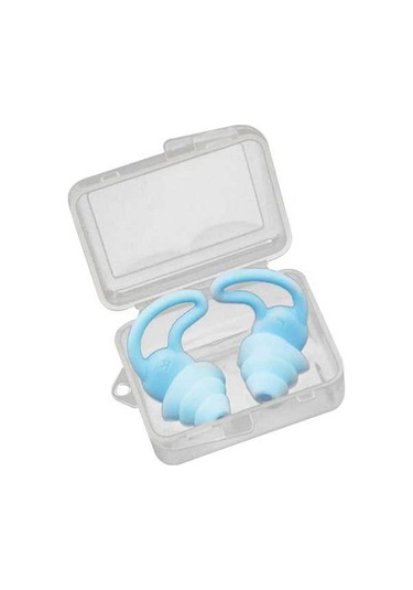 Ulzyvf Yumuşak Silikon Kulak Tıkacı - Yüzme, Uyku, Gürültü Önleyici Su Geçirmez Yeniden Kullanılabilir Mavi Mavi