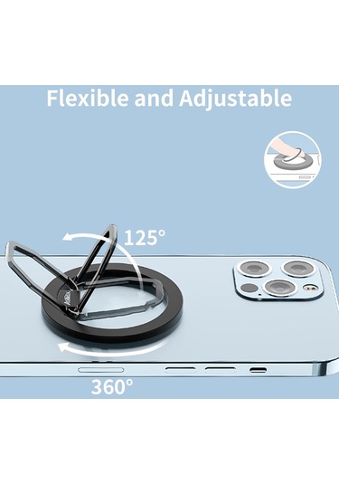 Cbtx İphone 13/12 Serisi İçin Aurox Manyetik Telefon Zil Tutacağı Destek Standı, Magsafe Aksesuarlarıyla Uyumlu - Pembe