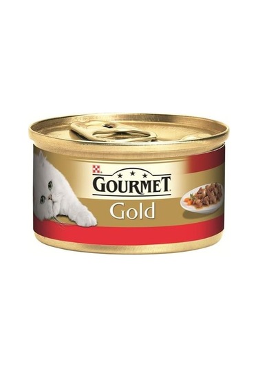 Gourmet Gold Parça Sığır Etli Soslu Yetişkin Kedi Konservesi 85 Gr