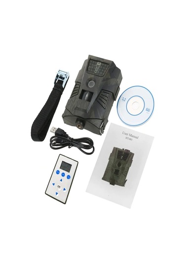 8mp 720p Avcılık Ve Yaban Hayatı İzleme Kamerası Pır Sensörlü, Kızılötesi Gece Görüşü, Ip54 Su Geçirmez, Lcd Uzaktan Kumandalı Outdoor Kamera Çok Renkli Çok Renkli