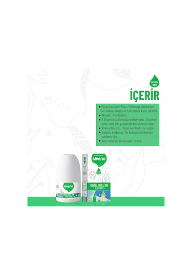 %100 Doğal Roll-on Aloe Vera 50 Ml