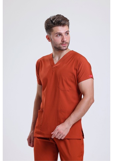 Likralı Üniforma Unisex Kiremit