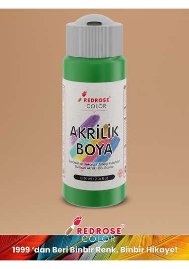 Red Rose Yeşil Akrilik Boya 60 ML