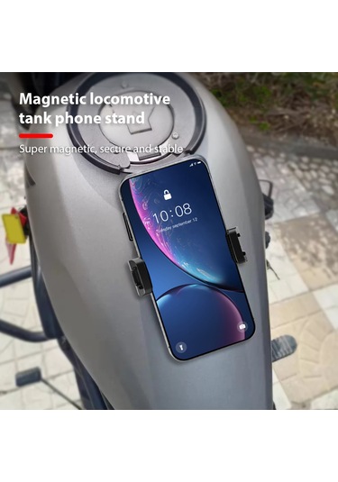 Neevoyu Siyah Abs Manyetik Telefon Tutucu, 60-90mm Uyumlu, 2 Soğuk Ayaklı Bağlantı, Lastik Paspaslı, Araç Ve Metal Yüzeyler İçin