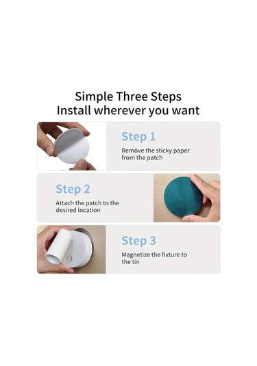 Fastbuy Turuncu Manyetik Karartılabilir Duvar Lambası 3 Renk Uzaktan Kumanda Şarj Edilebilir Turuncu