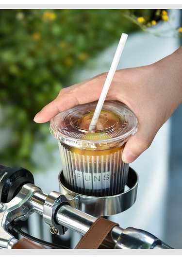 Alüminyum Alaşım Su Şişesi Kahve Bardağı Bisiklet Bardak Tutucu Gümüş