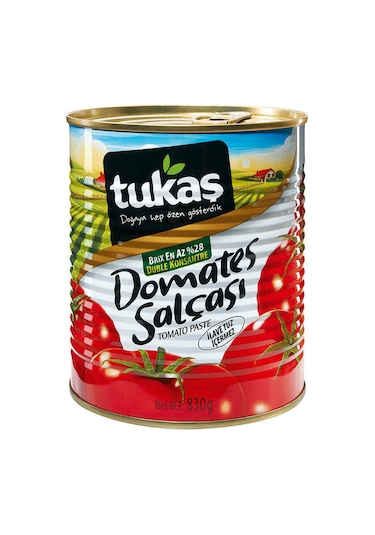 Tukaş Domates Salçası Teneke 2 x 830 G