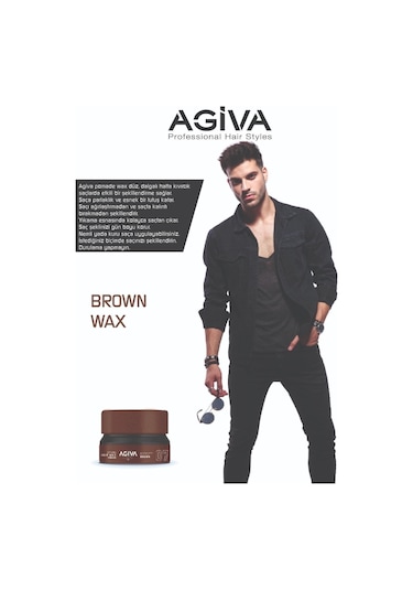 Agiva Wax 155 Ml 07 Pomade Kahverengi