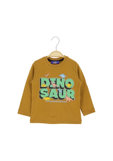 Crassi Erkek Çocuk Sweatshirt Yazılı Kahverengi