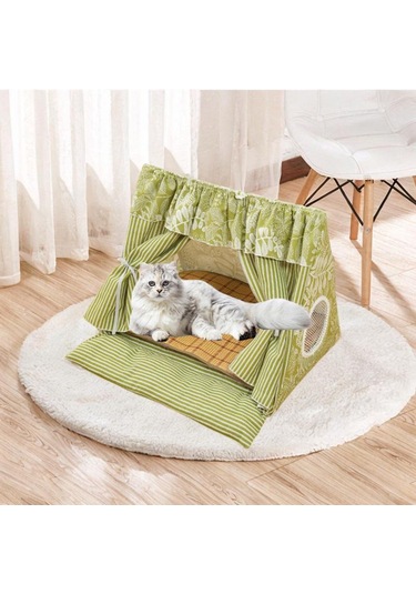 Suntek Kedi Çadır Evi Yaratıcı Yaz Nefes Alabilen Pencere