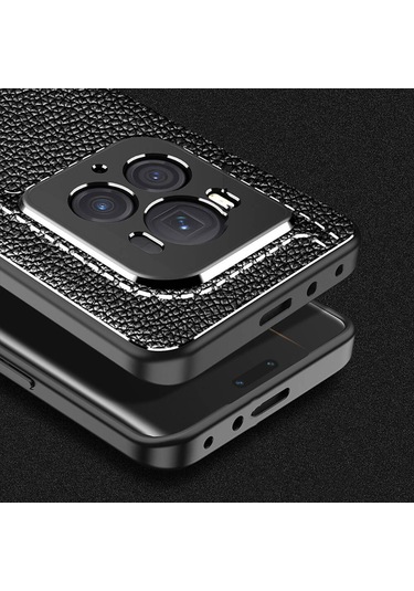 Prolysus Honor Magic6 Pro Kılıf Deri Desenli En Kaliteli Silikon Kılıf