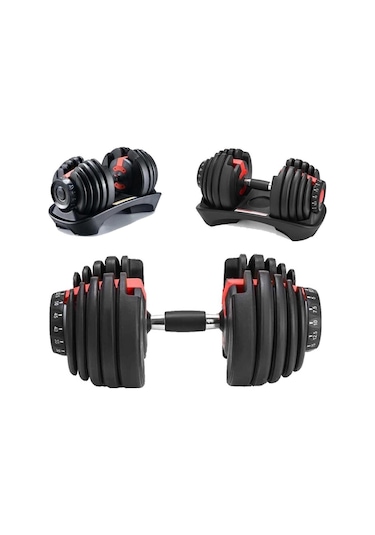 2 Adet 40 Kg Ayarlanabilir Mekanizmalı Dambıl Seti Çiftli