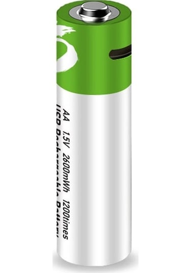 Maoyaya Hallow E15493-4 C Tipi Pil Bağlantı Noktası Şarj Edilebilir Aa Pil 4 Adet,