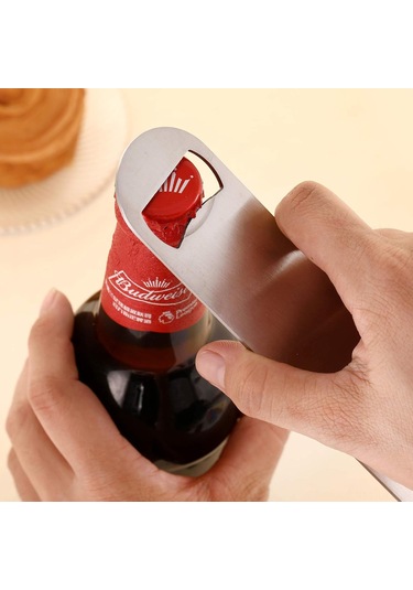 Youtek 6'lı Paslanmaz Çelik Açıcı: Profesyonel Bar & Mutfak İçin Dayanıklı, Kolay Kullanımlı Biçak Açıcı Seti Gümüş