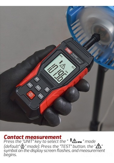 Ebitda Taşınabilir Dijital Takometre Ta500a/b/c - Yüksek Hassasiyet Optoelektronik/temaslı Ölçüm Siyah Siyah Ta500b