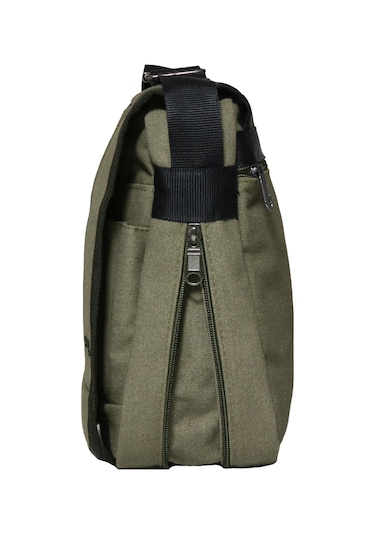 Unısex Kanvas Postacı Çantası Askılı Omuz Çantası Okul Çantası Körüklü Çapraz Çanta Pst01 Haki Yeşil Haki Yeşil