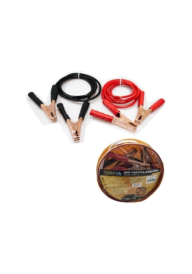 Gmax 200 Amper 2 M 6 MM Çantalı Akü Takviye Kablosu