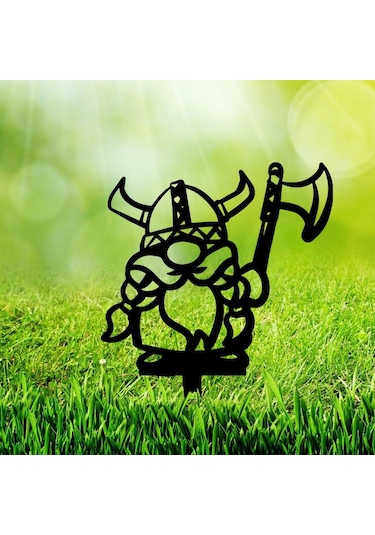 Bahçe Kazığı Demir Üretimi Viking Tasarım Bahçe Süsü