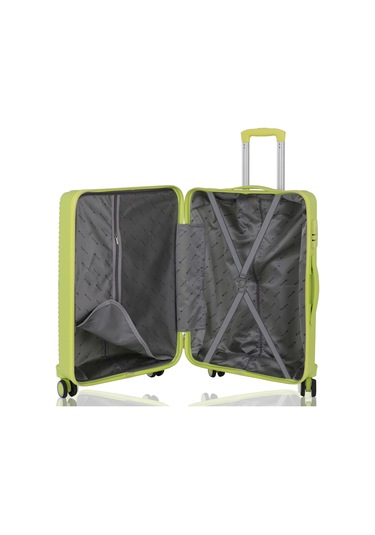 Mçs Polipropilen 3lü Valiz Seti Büyük & Kabin & Makyaj V374 S24sy1000081-set 00194 Açık Sarı