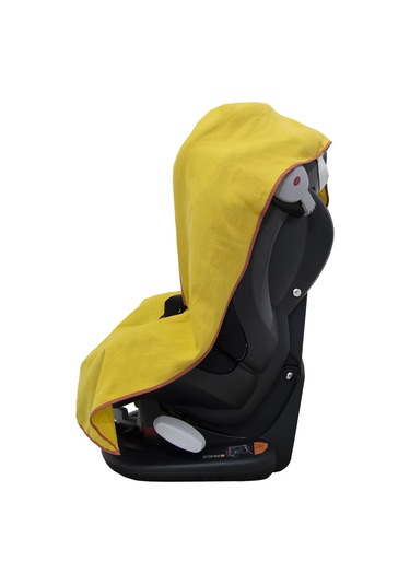 Ezh Collection 4011 Bebek Oto Koltuğu Kılıfı Flanel (Pazen) Kumaş Sarı