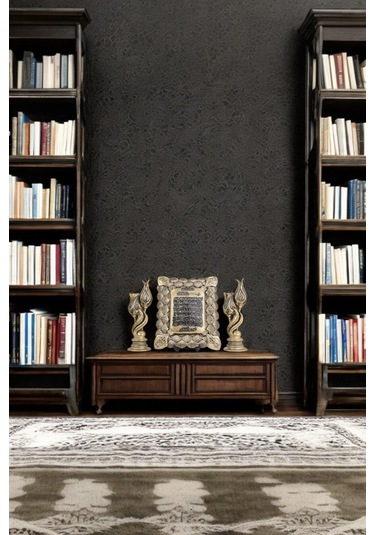 Ayetel Kürsi Ve Lale Dekoratif Polyester Biblolar