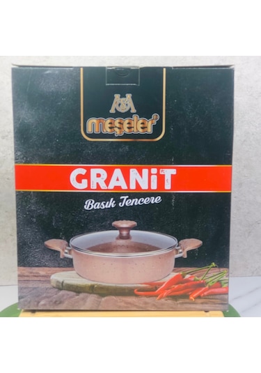 Meşeler Granit 26 CM Basık Tencere Rose
