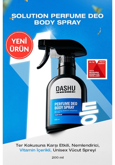Dashu Solution Perfume Deo Body Spray Fresh Blue