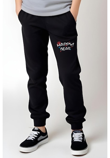 Fyk Kids Kız Çocuk Baskılı Happy Bear Bel Detayı Lastikli Alt-üst Pijama Takımı Gri