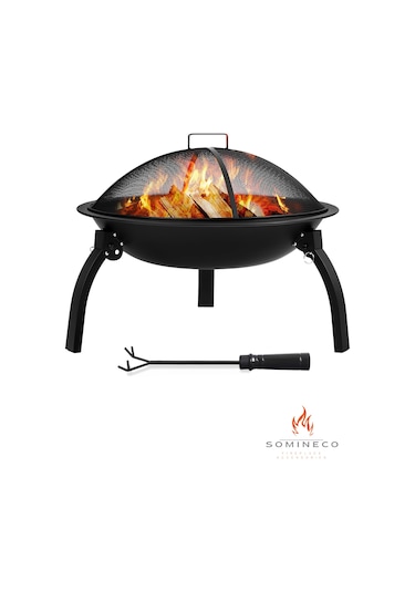 Metal 4 Parça İthal Katlanabilir Ve Taşınabilir Ateş Çukuru-manga