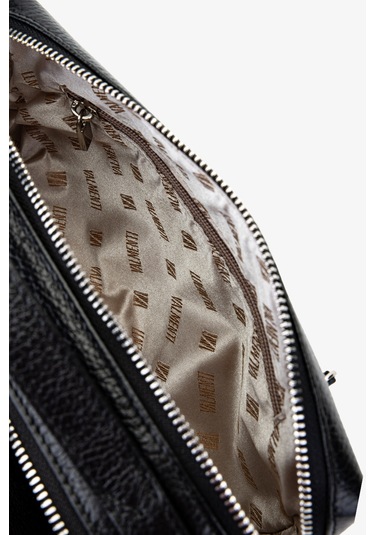 Valmenti Erkek Hakiki Deri Siyah Floter El Çantası 898 1362 Erk Cnt Y25 Sıyah Fltr Siyah