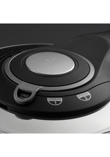 Jumbo Procook 4,5 Lt Siyah - Gri Düdüklü Tencere Gümüş - Siyah