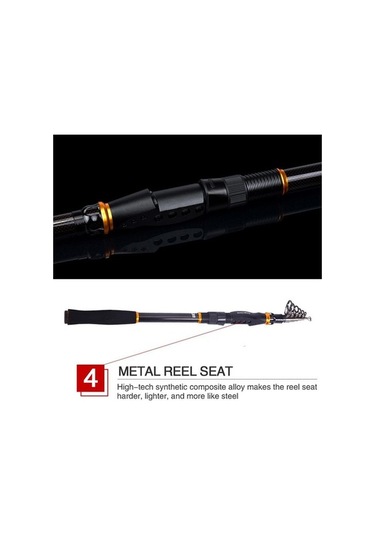 Pazly Olta Teleskopik Karbon Fiber Kamış 2.7m, Seyahat Taşınabilir, Orta Hafif, Sert Olta Kamışı 2.7 M