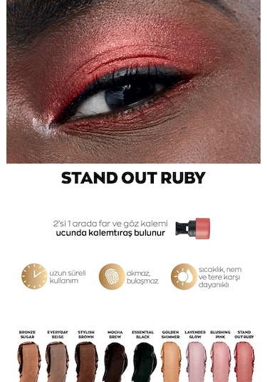 Avon Power Stay Kalem Göz Farı Stand Out Ruby