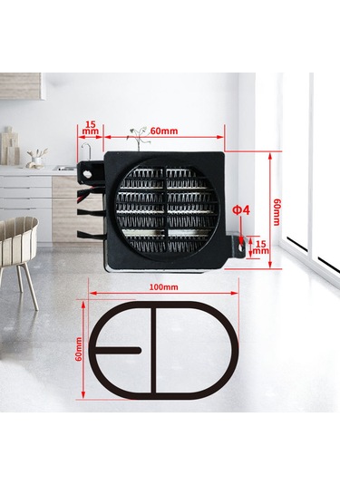 Tenfowee 220v 300w Ptc Seramik Fanlı Hava Isıtıcı, Nemlendirici Ve Kurutucu İçin İdeal