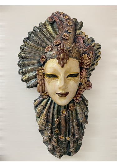 Dekoratif Özel Tasarım Venedik Duvar Maskesi - 2