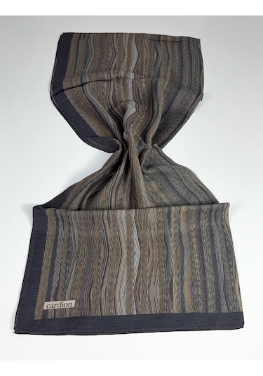 Cardion Pamuk İpek Şal - 70 X 180 - 06303 Mürdüm- Haki