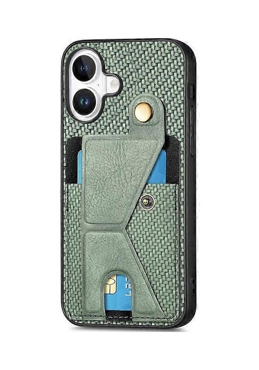 İphone 16 Plus K-format Stand Deri + Pc + Tpu Telefon Koruması İçin Uyumlu Kılıf Çok Renkli