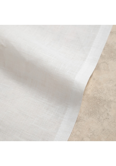 Mudo Home Fısh Nakışlı Keten Runner 45x130 696123