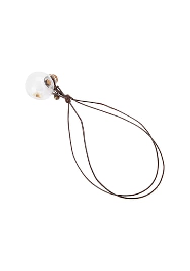 Fosenze Araba, Ev Ve Bot Kullanıma Uygun Askılı Parfüm Flakonu - Şeffaf Top Tasarımı, Kuru Çiçekli, Kendi Parfümünü Ekleyebilirsin