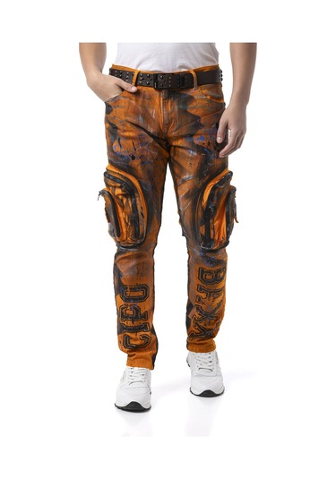 Cd902 Erkek Kargo Pantolon Turuncu