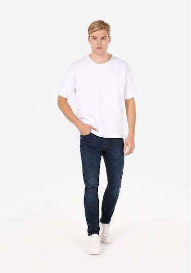 Colins Skinny Fit Yüksel Bel Dar Paça Erkek İndigo Jean Pantolon Cl1071226 Q1.v1 Dn43768 Denim