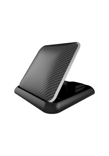 Yifomall Siyah Silikon Arabaya Telefon Tutucu, Güneşlikli Paneller İçin Navigasyon Destekli, Karbon Fiber Desenli, Kolay Kurulumlu Araç Telefon Tutucu