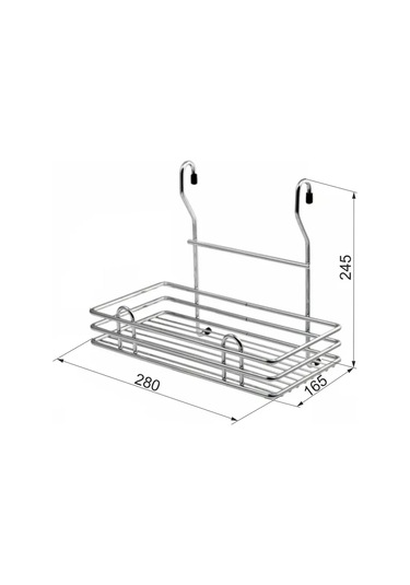 Aksmebel Modern Cwj102m Raylı Rulman, D16 Boru İçin, Krom 232462246 Krom