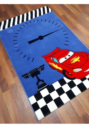 Disney Antialerjik Çocuk Halısı 523Mavi Araba 120X180 Cm