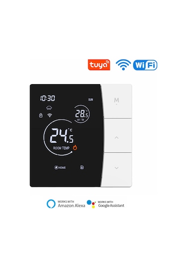 Hangfox Sdm6 Akıllı Isıtma Kontrol Cihazı 16a Wifi İle Uzaktan Kontrol, Enerji Tasarruflu Sabit Sıcaklık, 3m Sensör Kablosu Dahil