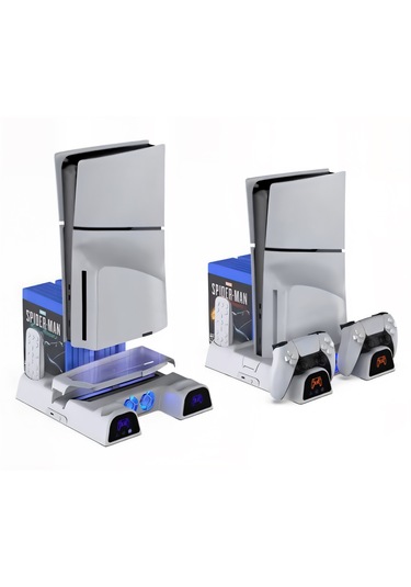 Yues Ps5 Fonksiyonel Stand Ps5 Slim Fanlı Stand Ps5 Şarj Standı