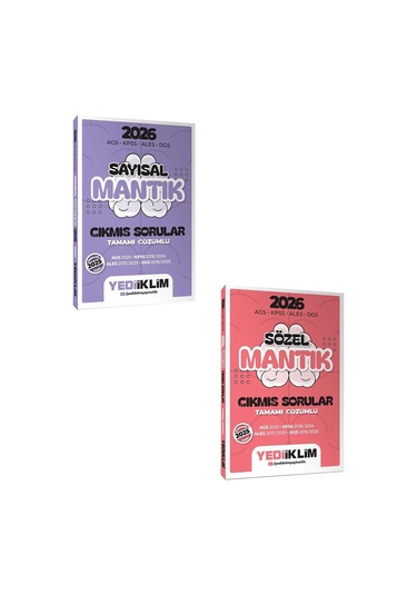 Yediiklim 2026 Ags Kpss Ales Dgs Sayısal-sözel Mantık Tamamı Çözümlü Çıkmış Sorular Seti